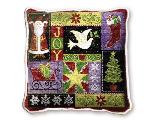 Christmas Icons Tapestry Throw Pillow